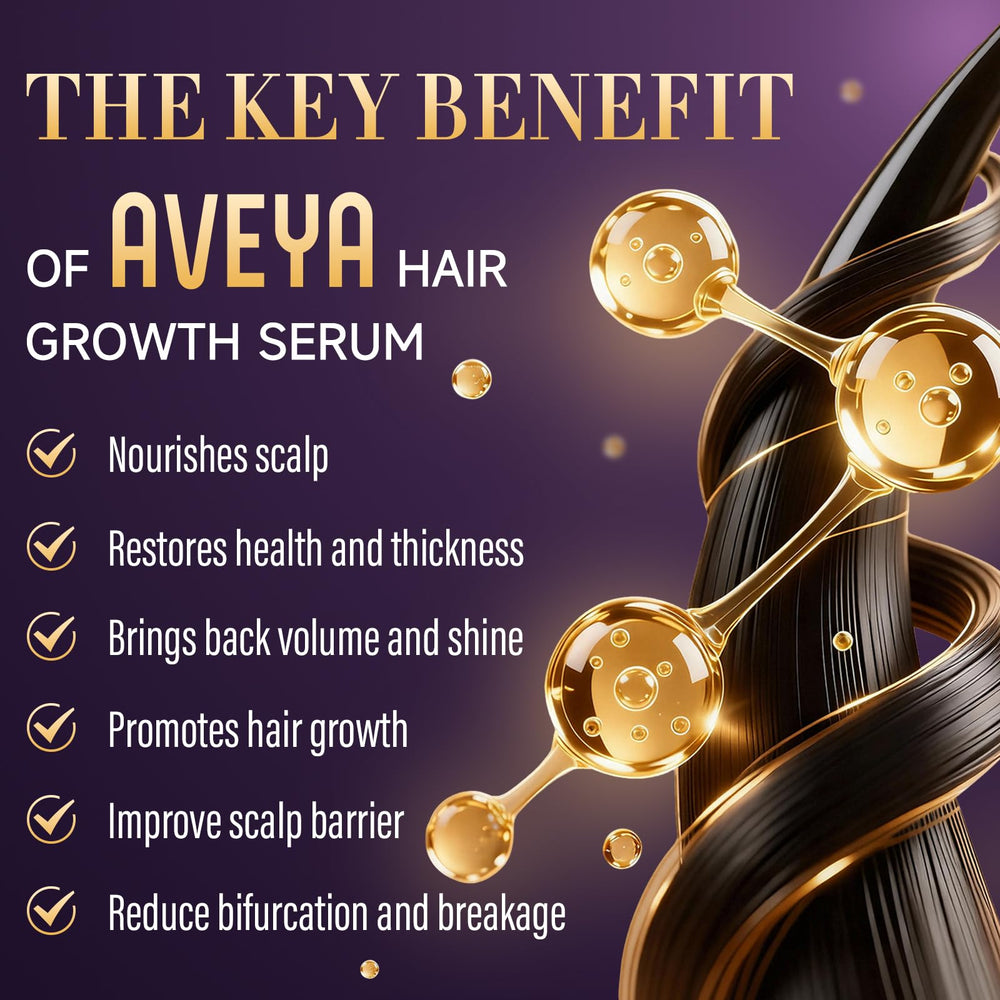 AVEYA Hair Growth Spray applicator delivers a precise mist for even scalp coverage