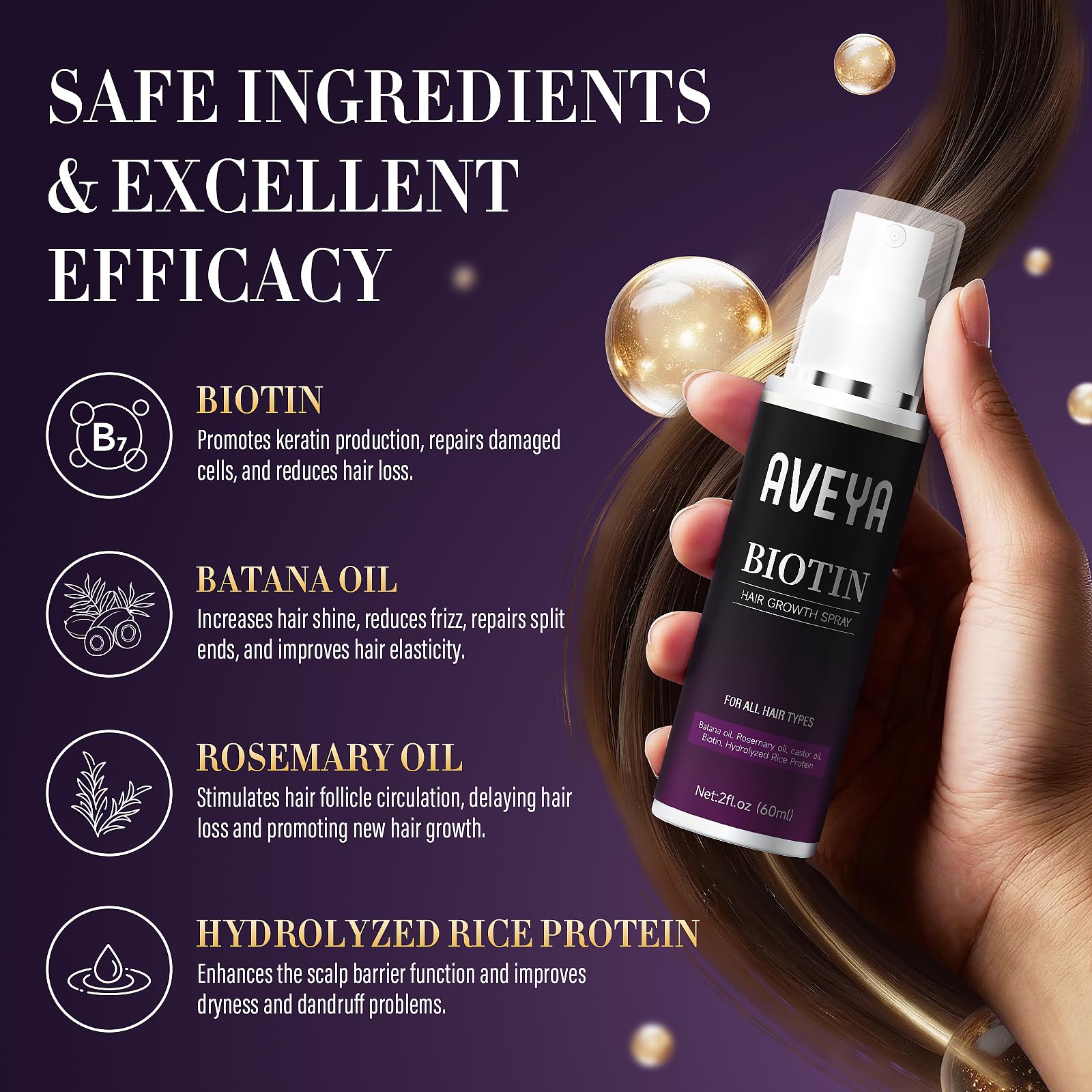 A fine mist from AVEYA sprays onto roots for nourishment