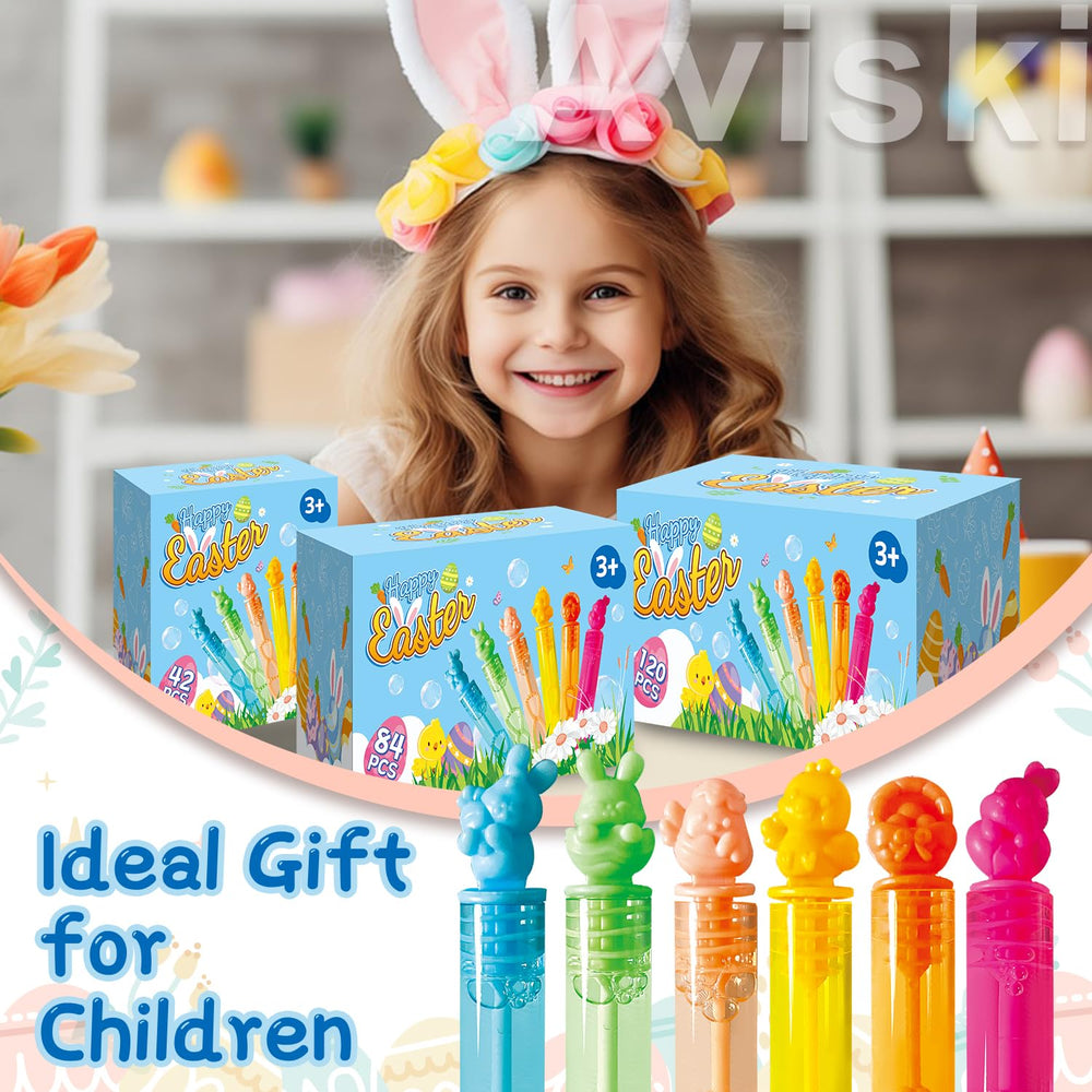 Aviski Easter bubble wand carrot design colorful outdoor fun