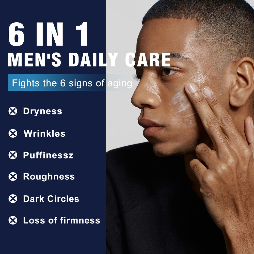 AVITAPURE men's antiaging hydration cream shows daily firming benefits