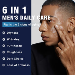 AVITAPURE men's antiaging hydration cream shows daily firming benefits