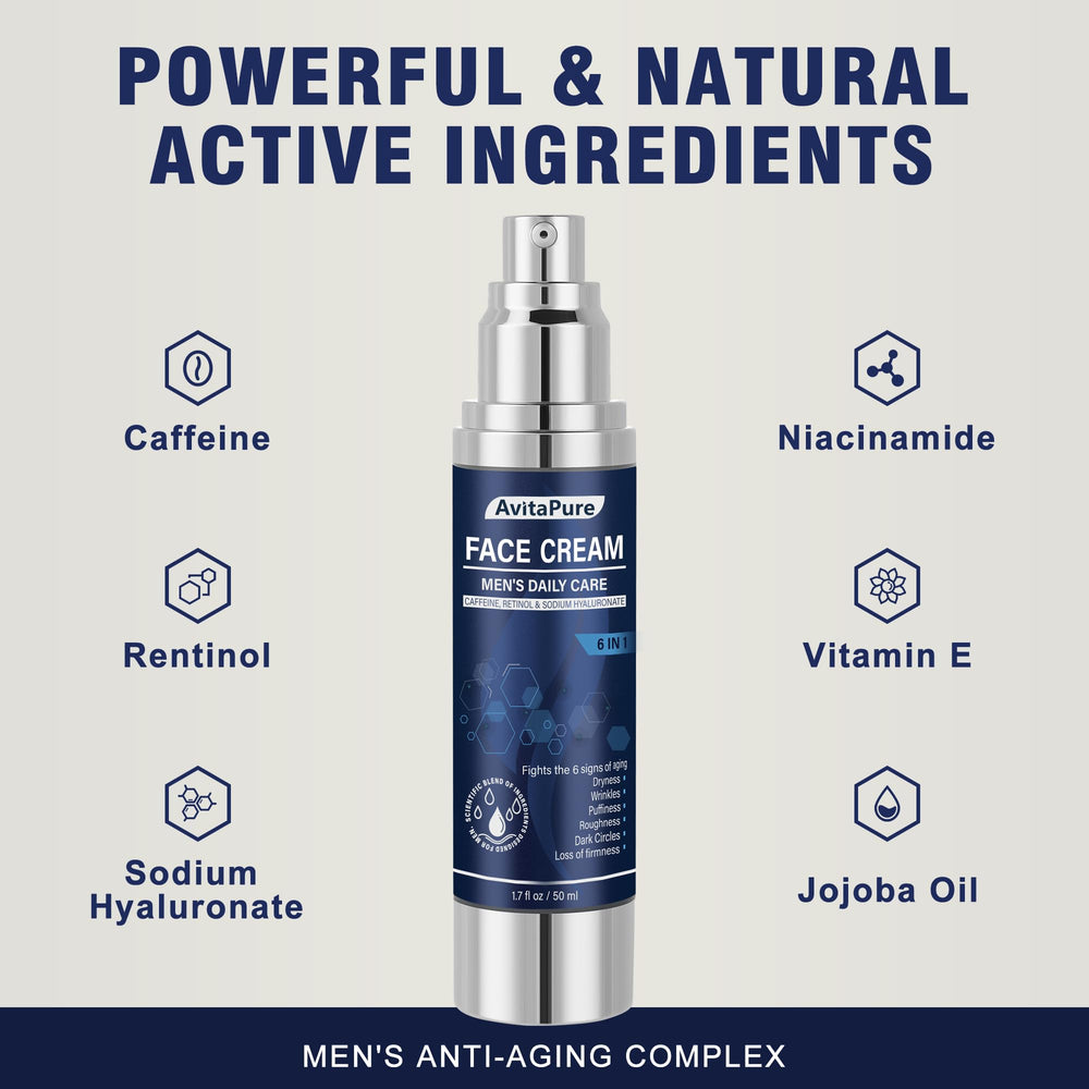 AVITAPURE quick-absorbing face cream on skin with non-greasy finish
