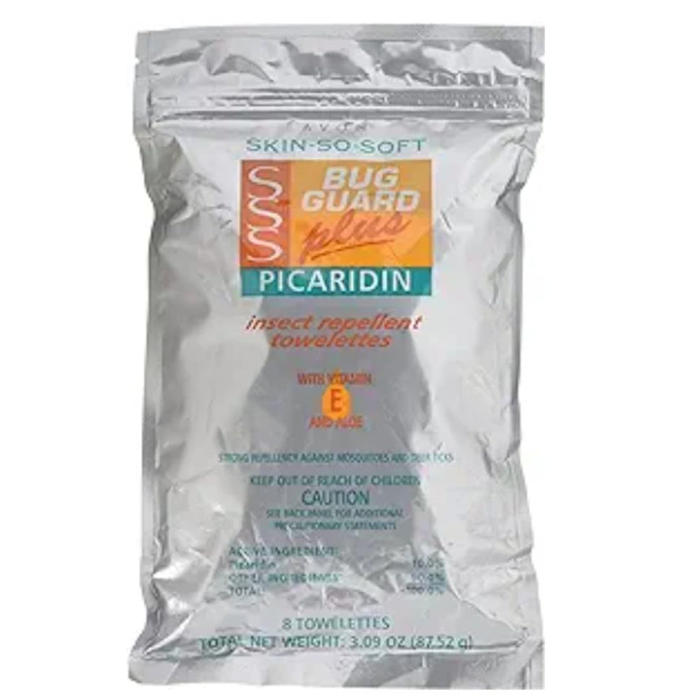 AVON Skin So Soft Bug Guard individually wrapped towelette stays potent until opening