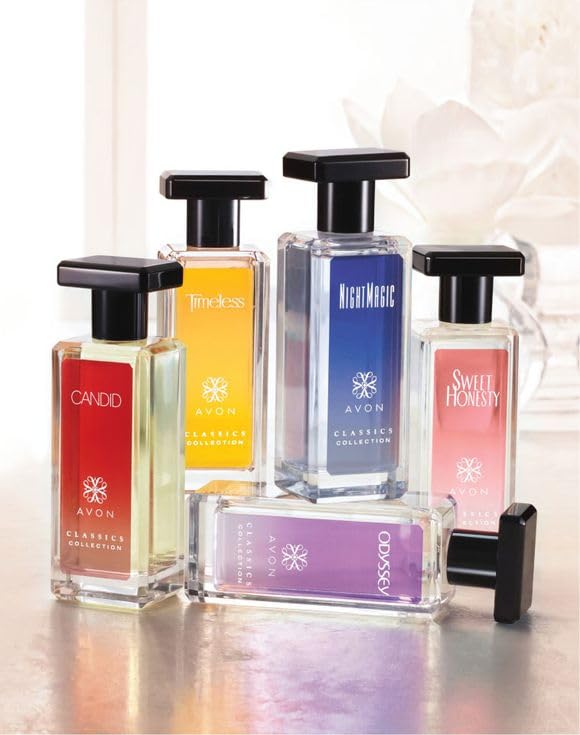 AVON Sweet Honesty retail display featuring classic 1.7 oz bottle for gifting.