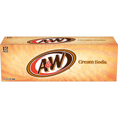 A&W Cream Soda pours into a mug for a creamy vanilla treat.