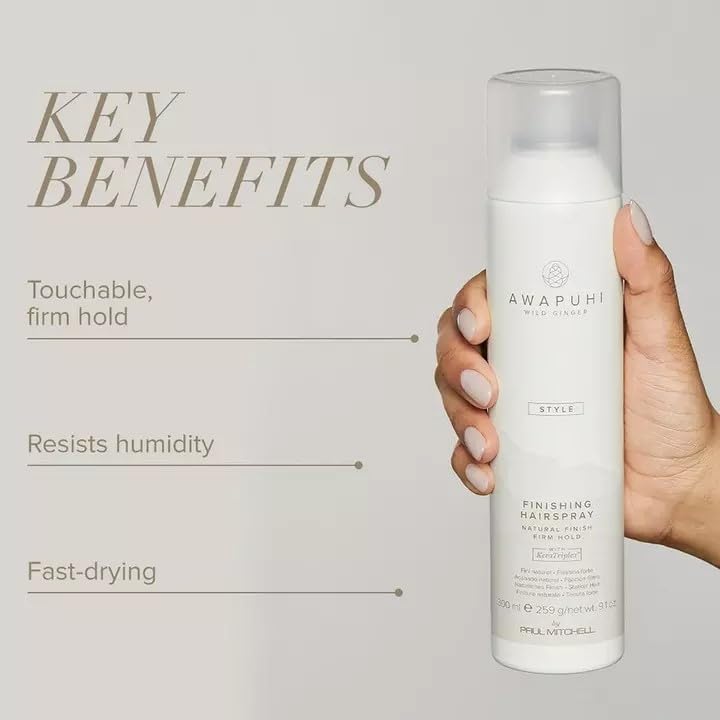 Awapuhi Wild Ginger fast drying mist adds humidity resistance for sleek styling