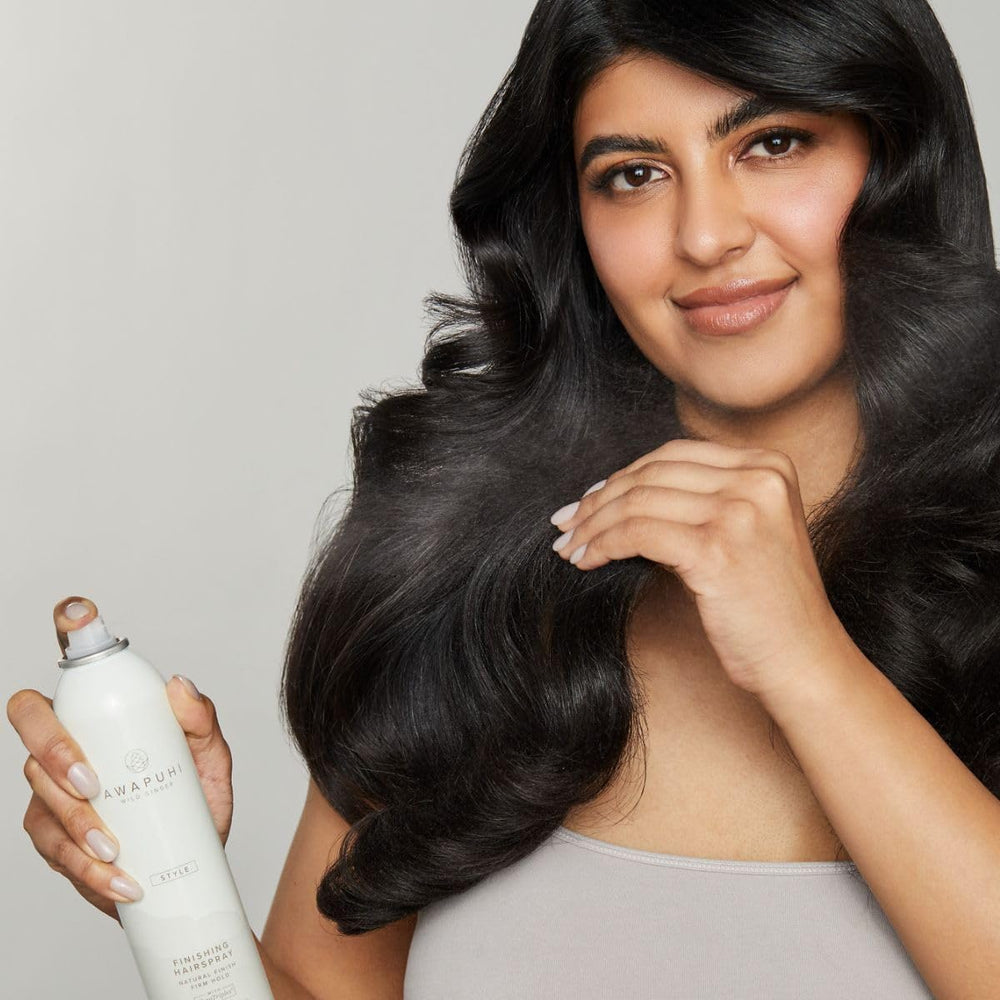 Awapuhi Wild Ginger bottle highlights moisture balance for soft hair