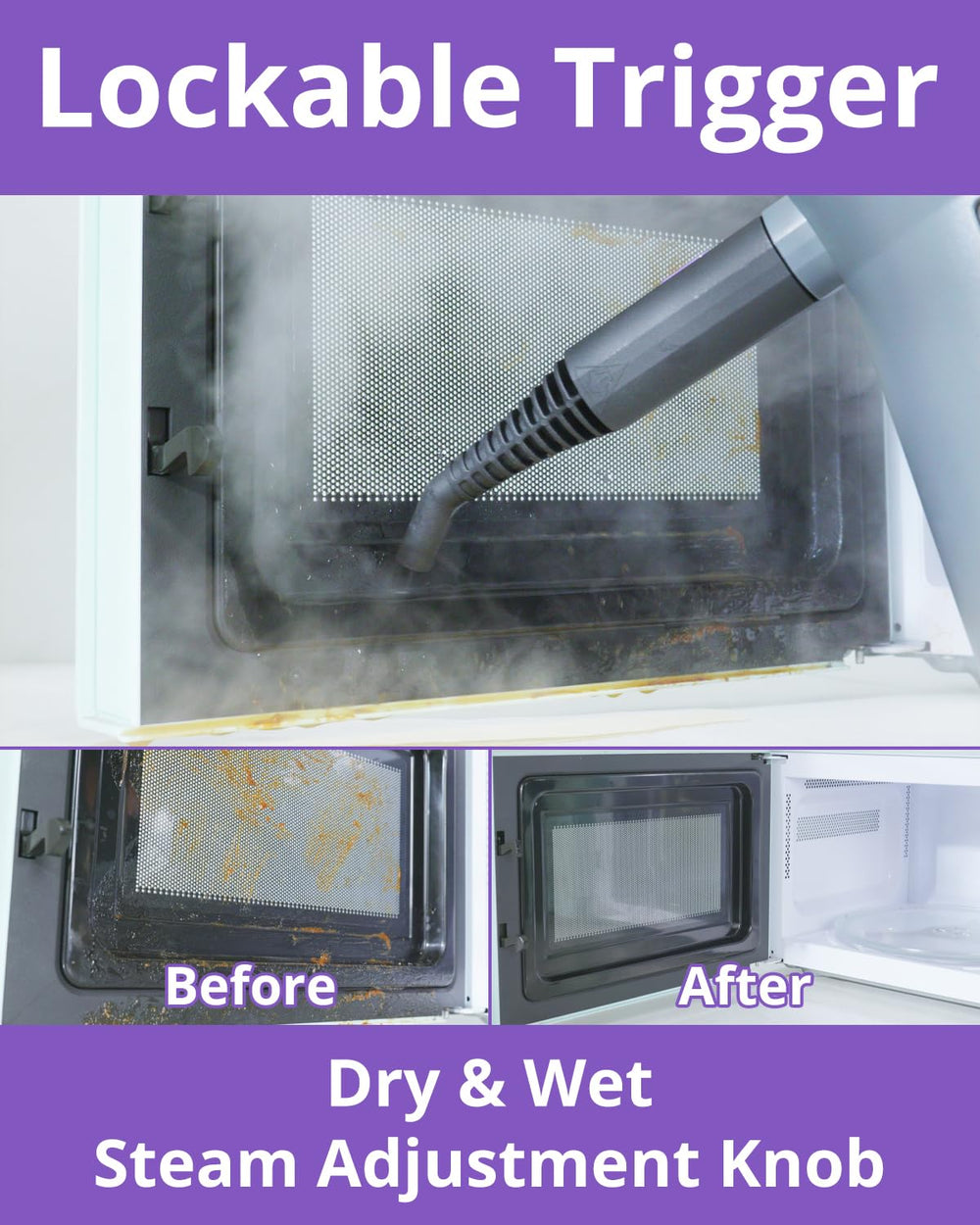 awasky handheld steam cleaner cleaning tile grout with deep-clean power.