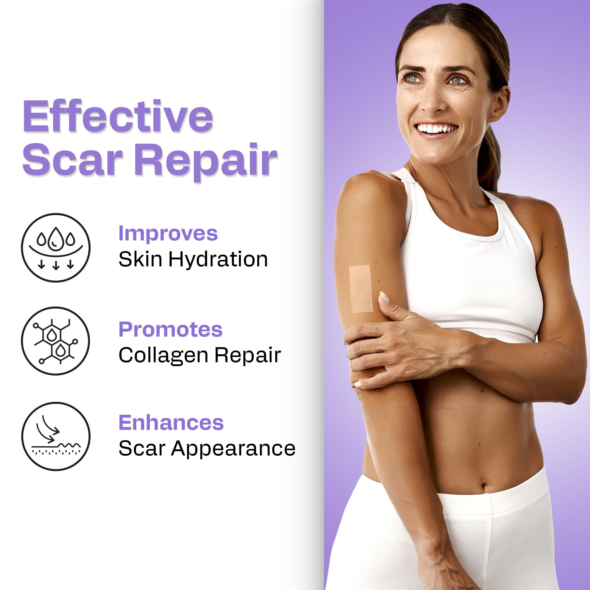 C‑section scar covered by AWD Medical silicone scar sheets reducing itch and redness
