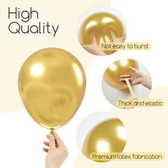 Awenztech 12-inch chrome gold balloons for garland variety
