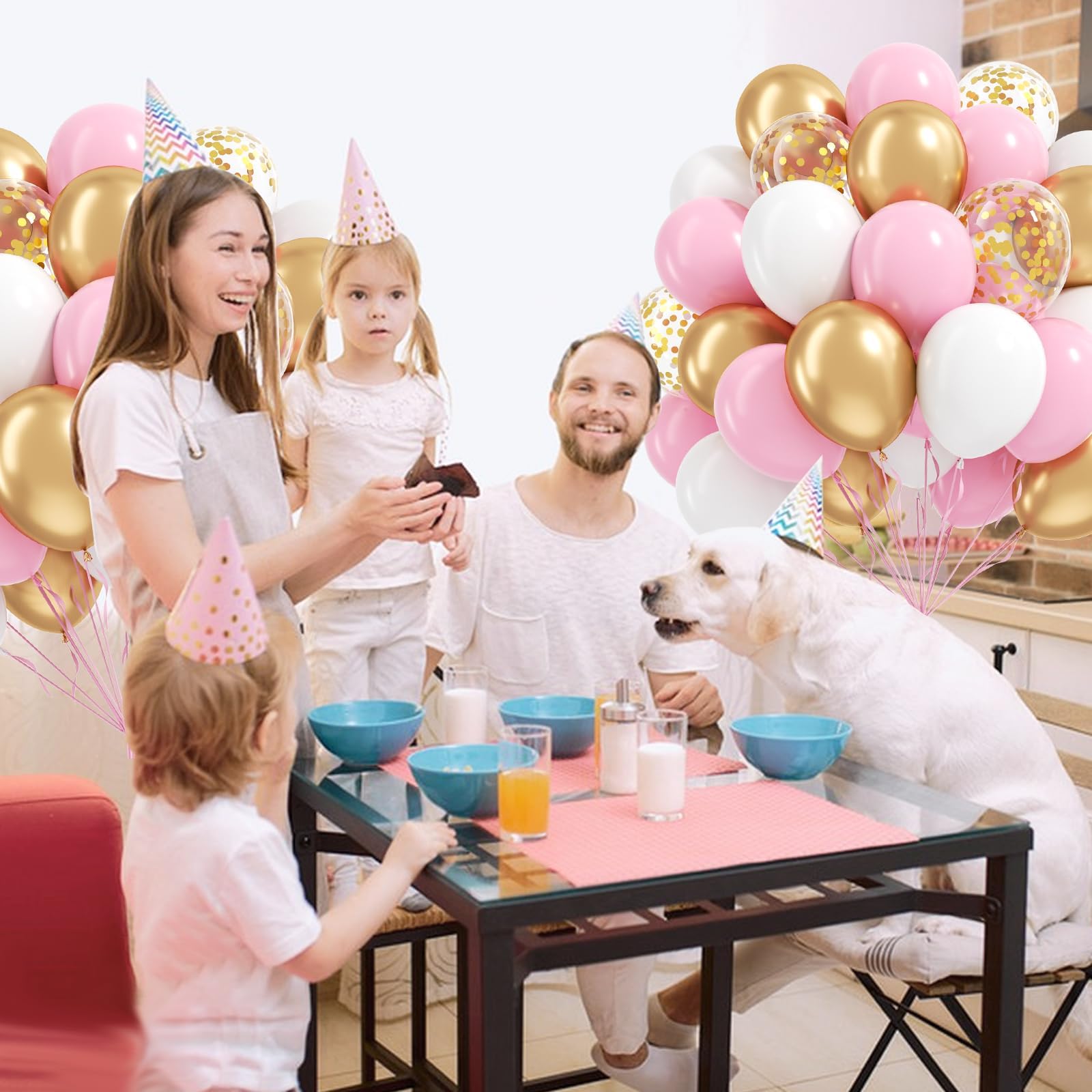 awenztech baby shower decor ideas using pink and gold tones