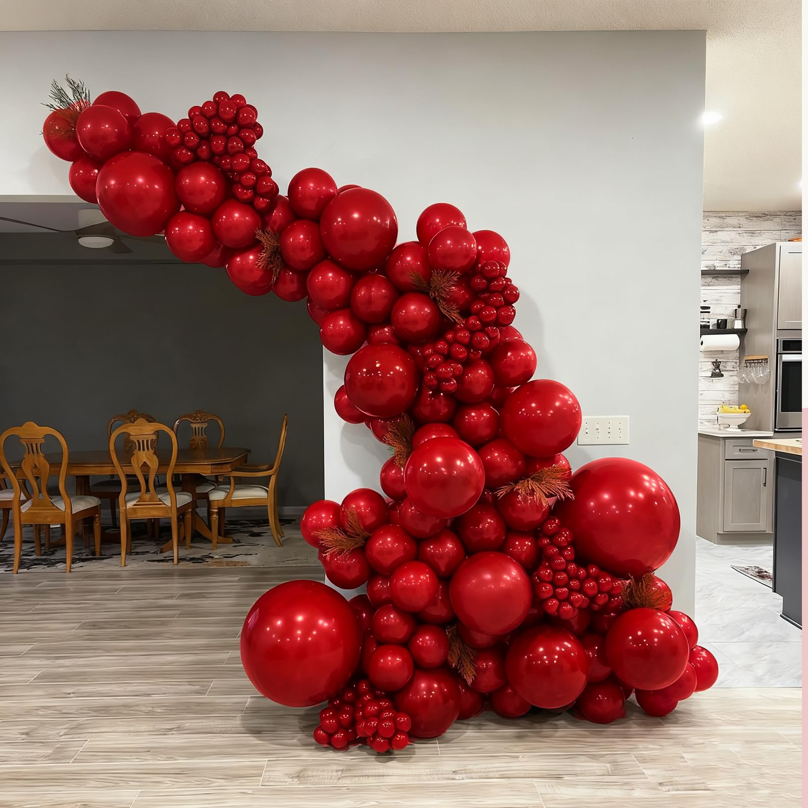 awenztech decorative strip helps arrange and attach balloons efficiently.