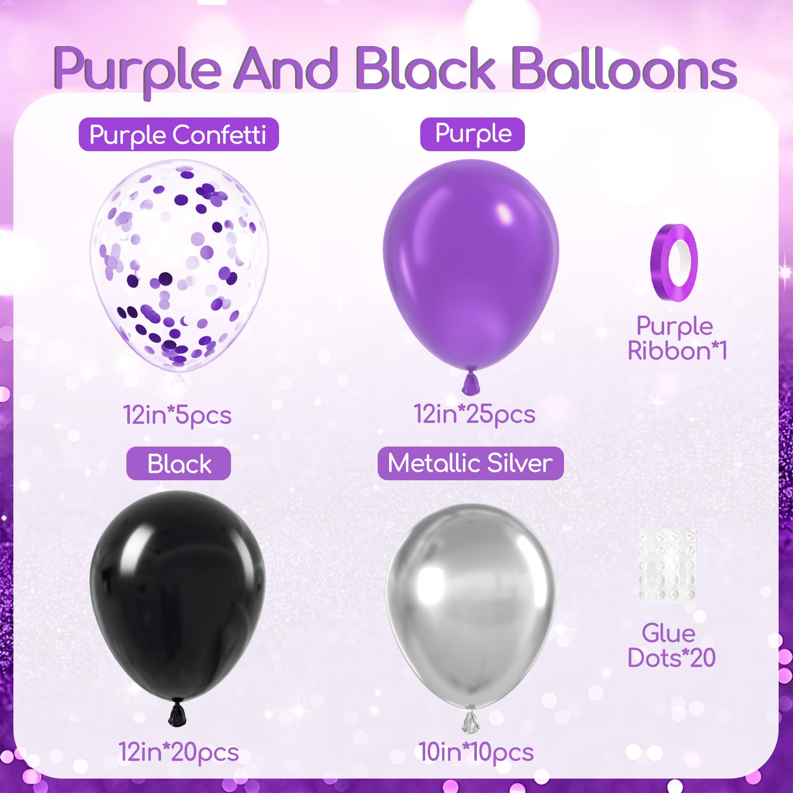 Awenztech black balloon 12inch adds dramatic contrast for elegant parties