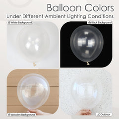 AwenzTech 10-inch clear balloons provide versatile filler for arches.