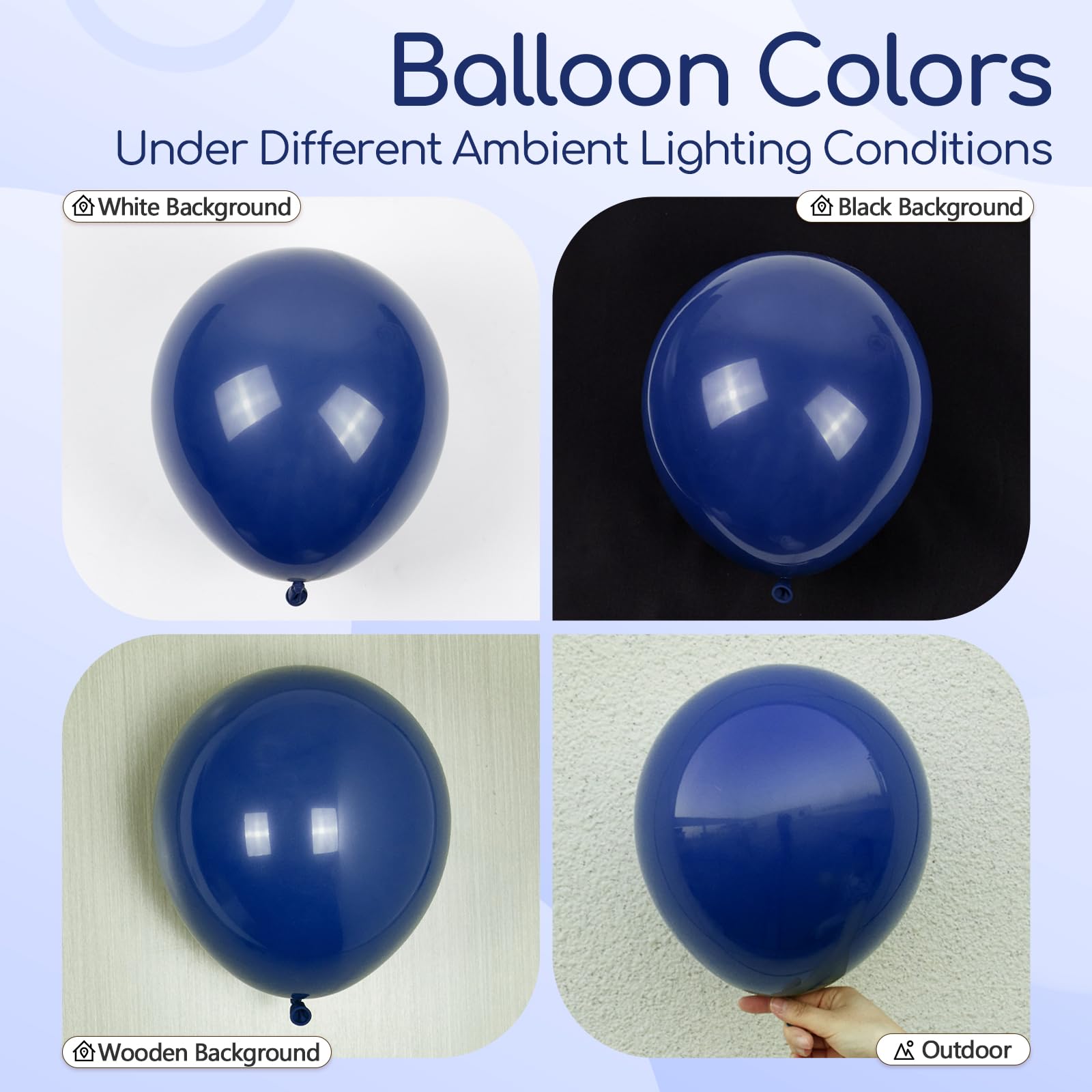 Awenztech navy blue balloon garland assembly for versatile decor options