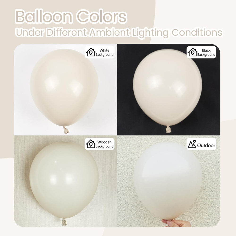 Awenztech sand white 5inch balloons to fill gaps