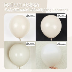 Awenztech sand white 5inch balloons to fill gaps