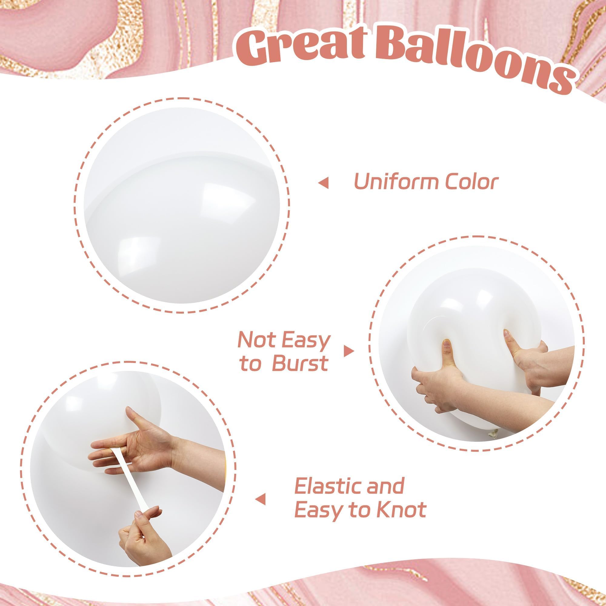 awenztech white balloons for clean, versatile party decor