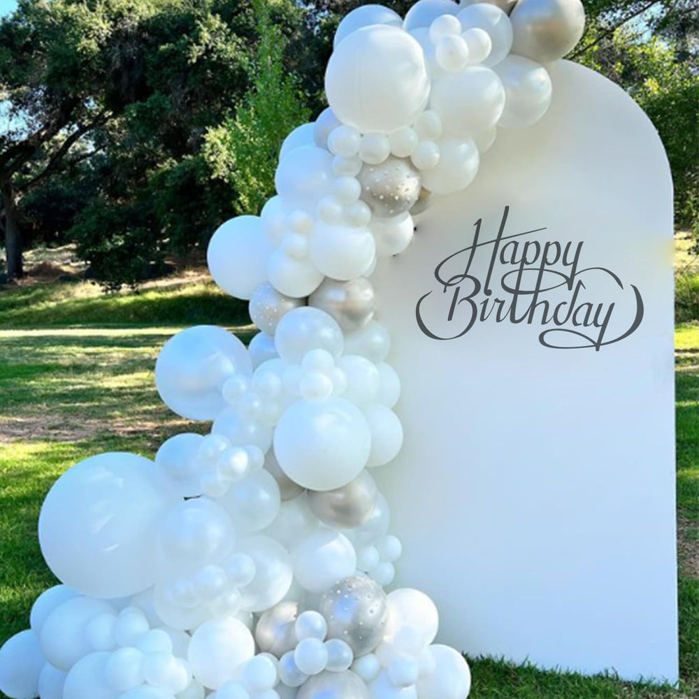 Awenztech white balloons for birthday party decorations.