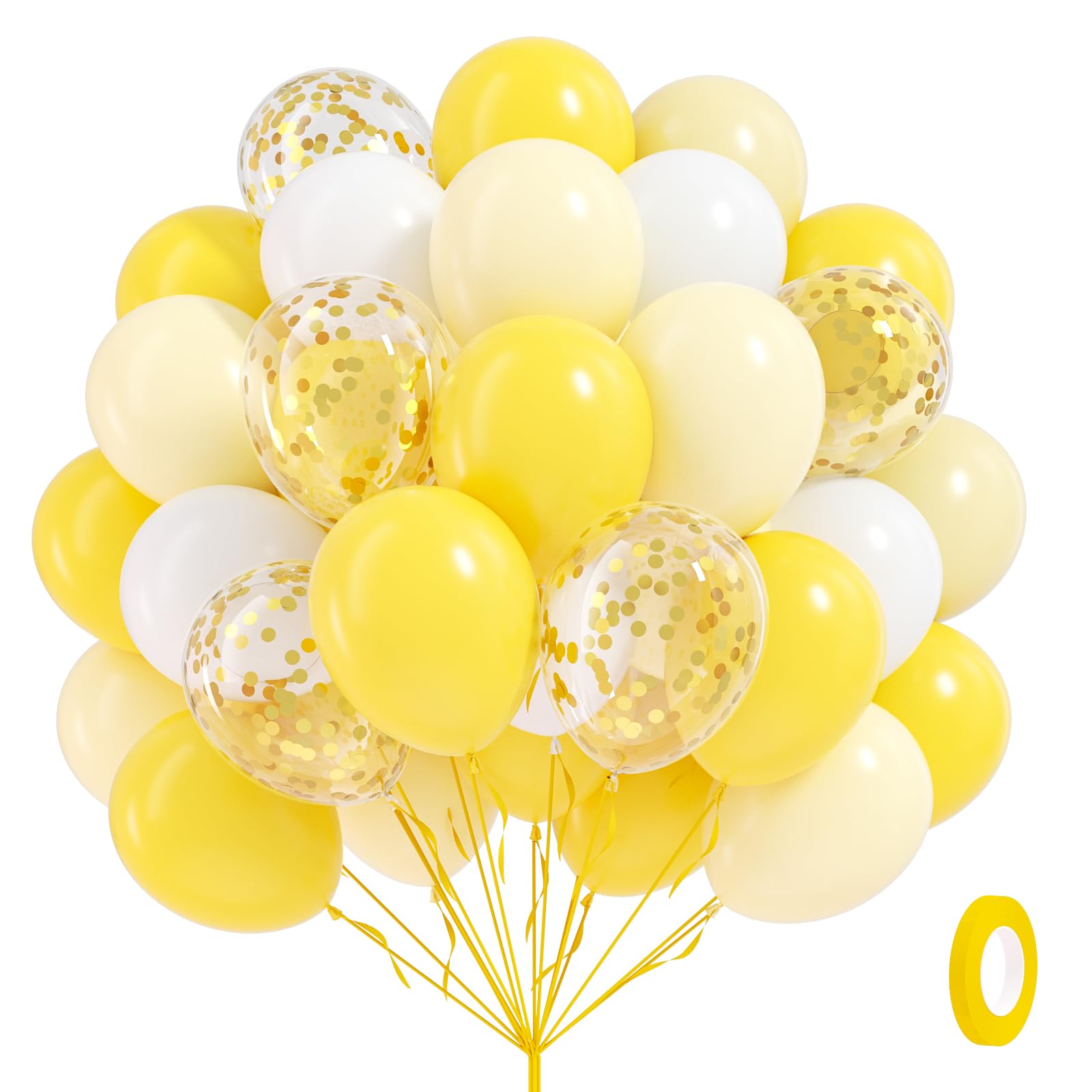 Awenztech yellow balloons 12inch for vibrant party decoration.