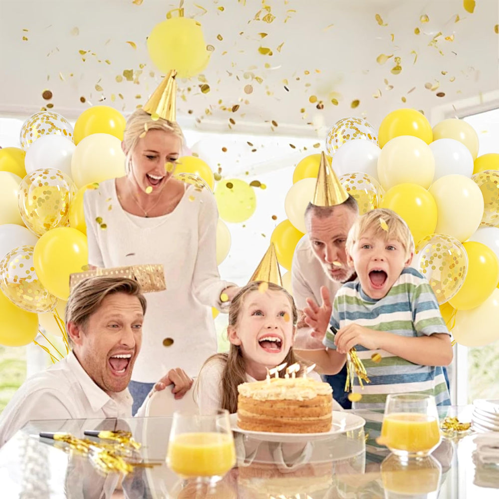 Awenztech yellow ribbon for easy, cohesive garland assembly.