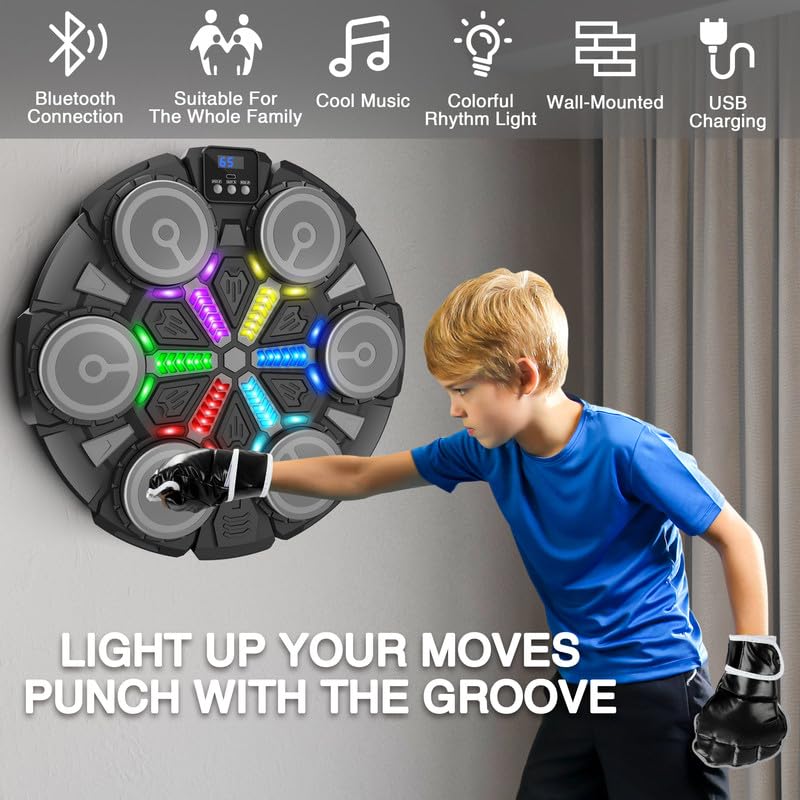 Awinto Rhythm Master mode with changing lights guides punch rhythm.