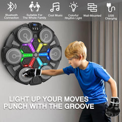Awinto Rhythm Master mode with changing lights guides punch rhythm.