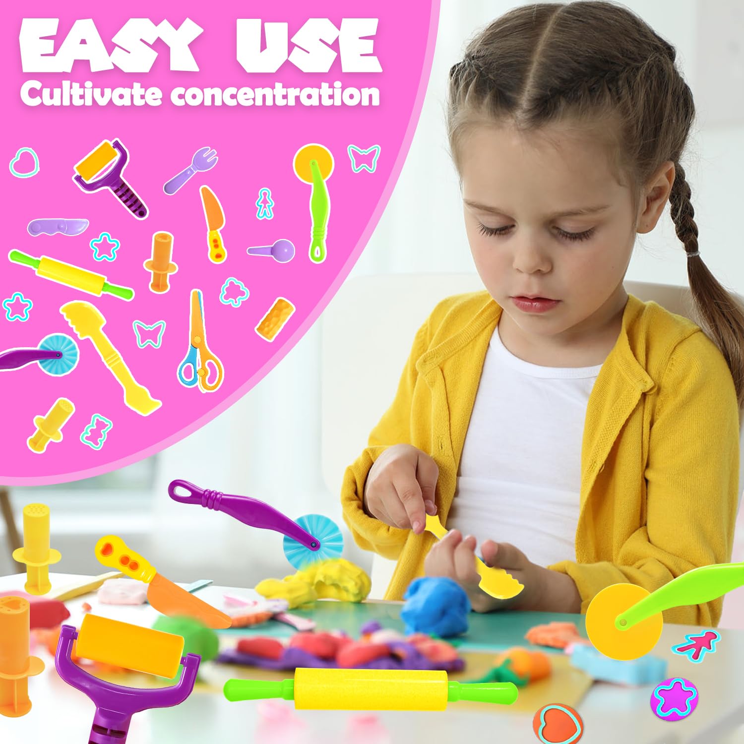 AWNOGKUE playdough child-safe knives for beginner crafters