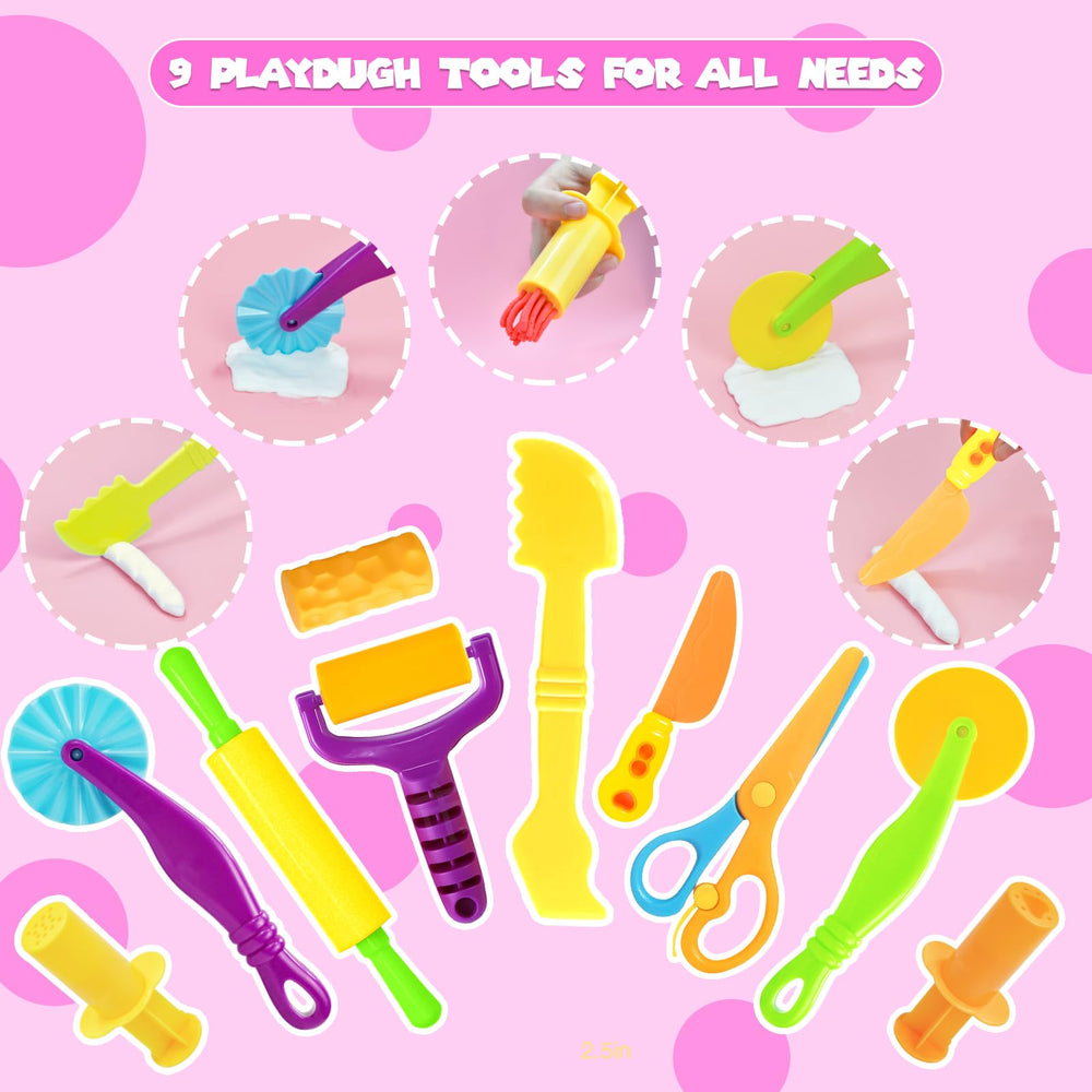 AWNOGKUE playdough dough extruders for detailed shapes and patterns