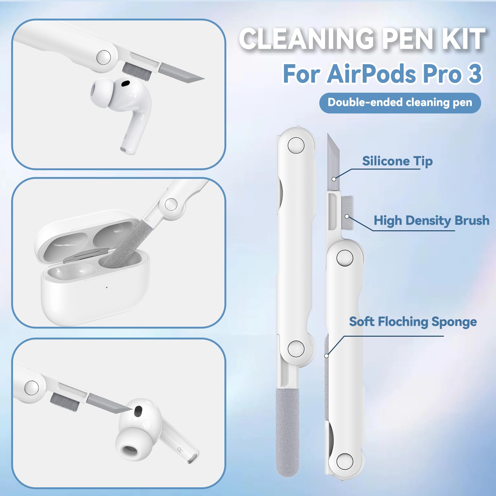 Awofeco AirPods Pro 3 Case with precise cutouts for seamless charging.
