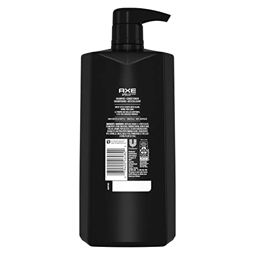 AXE Apollo 2-in-1 label side view showing 2-in-1 care