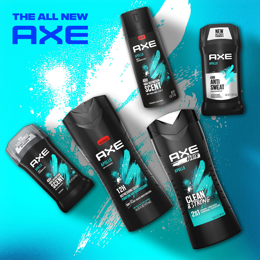 AXE Apollo sage cedarwood notes evoke fresh masculine fragrance