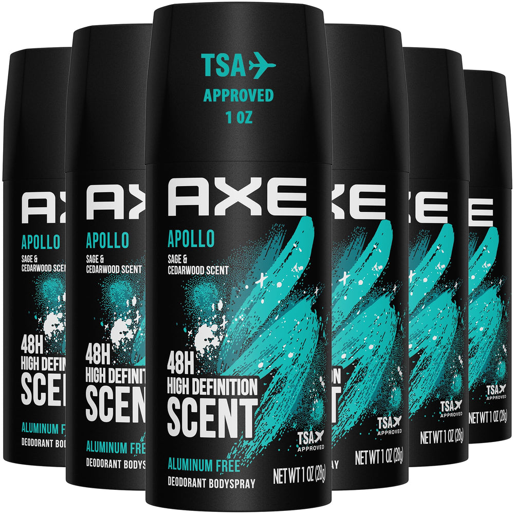 AXE Apollo travel deodorant bottle for on-the-go freshness