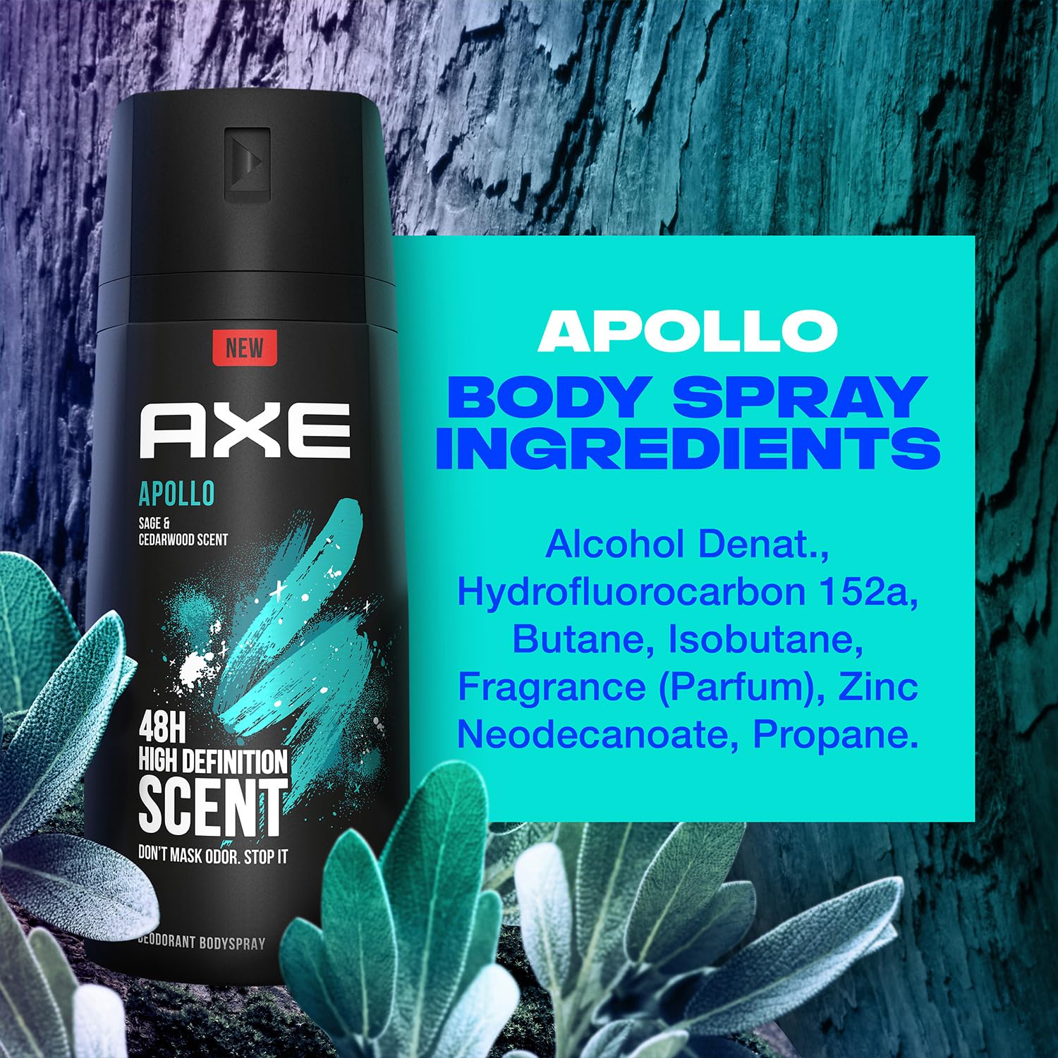 AXE Apollo travel deodorant provides odor protection every day