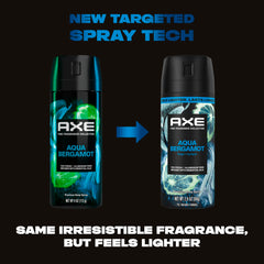 Close-up of AXE Bergamot notes featuring sage and juniper