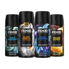 AXE Blue Lavender spray image with lavender and mint notes for all-day freshness.