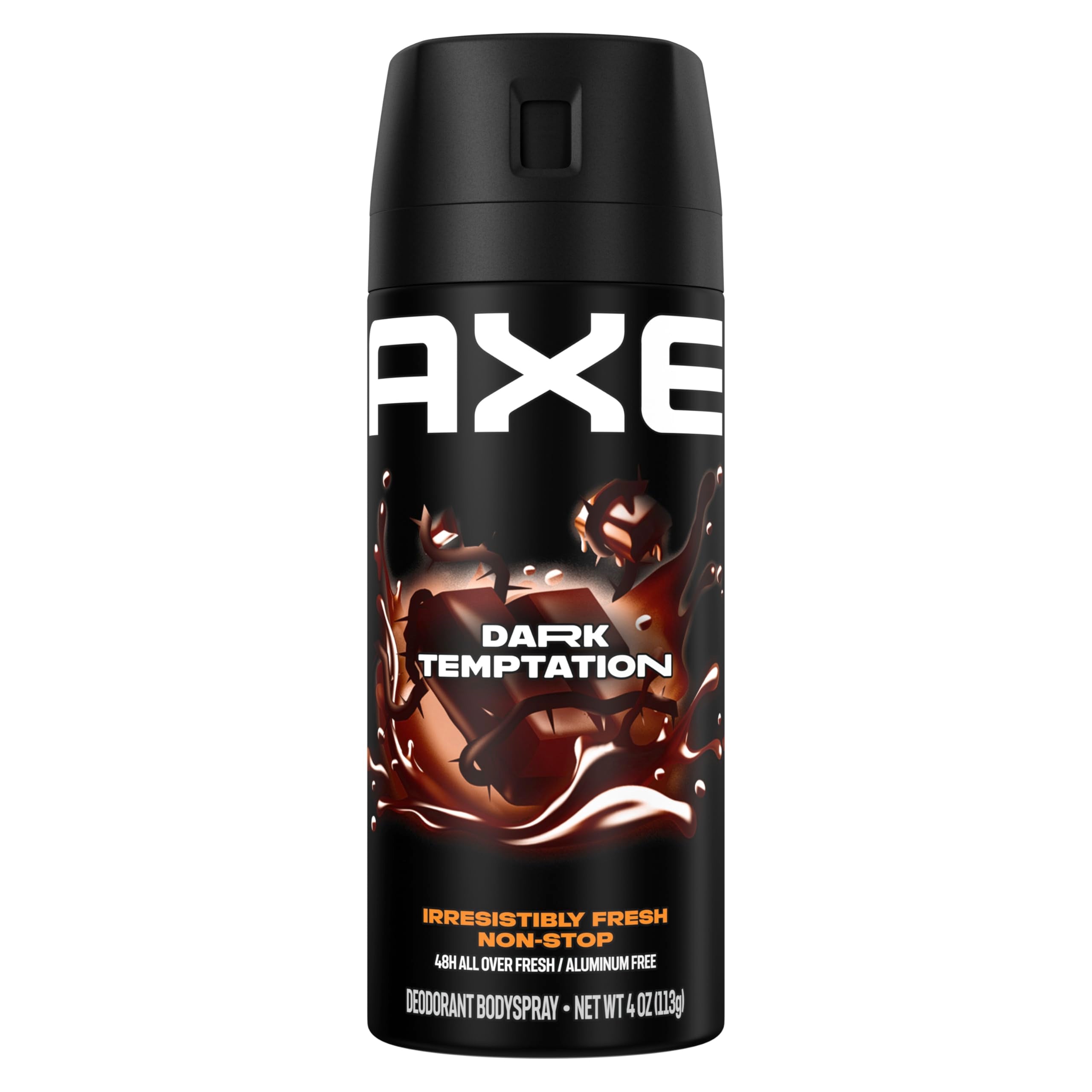 AXE Dark Temptation bottle front for everyday confidence.