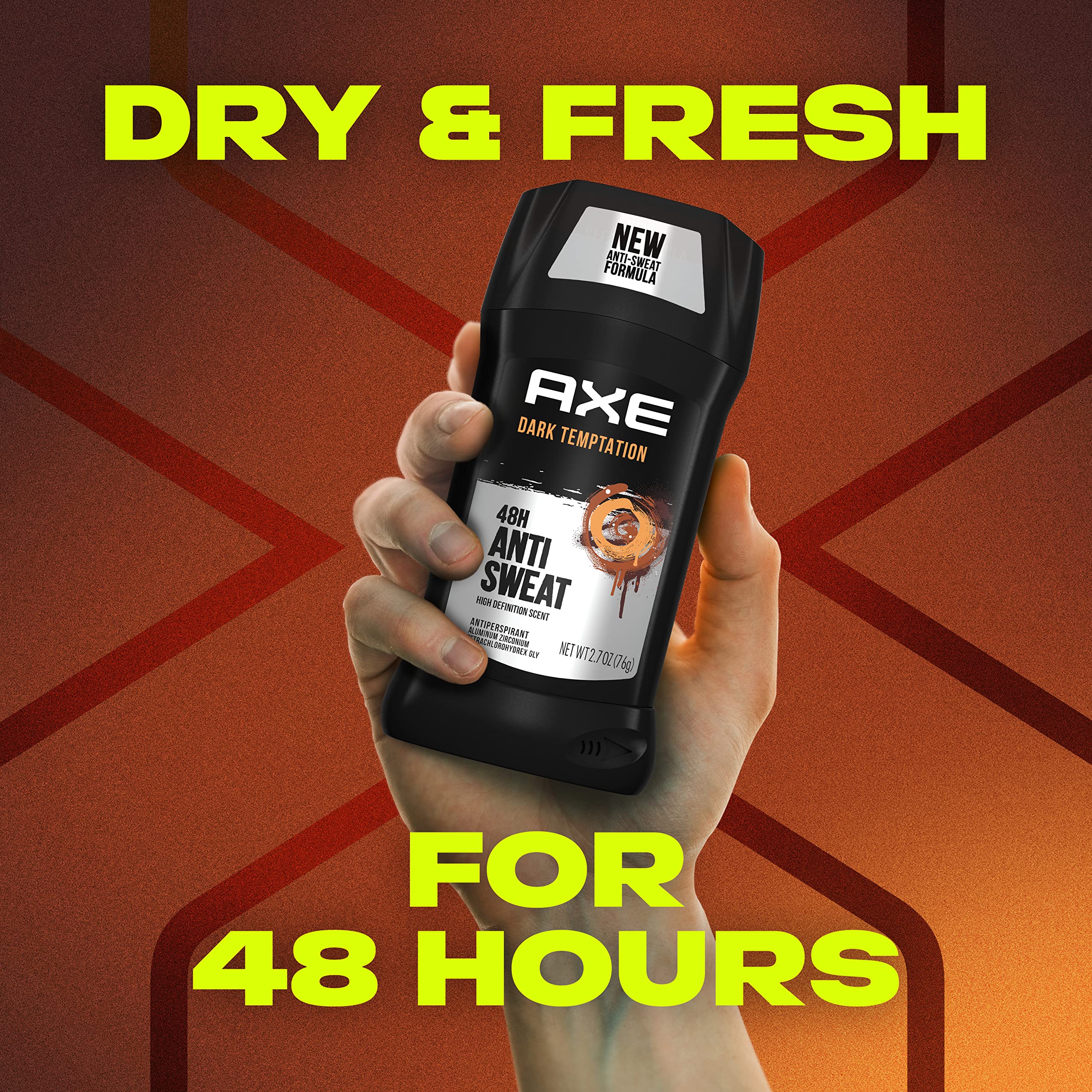 Fragrance hint of dark chocolate and spice from AXE Temptation.