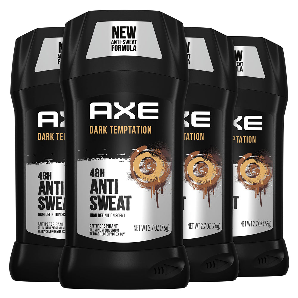 AXE Dark Temptation stick application showing smooth glide and all-day dryness.