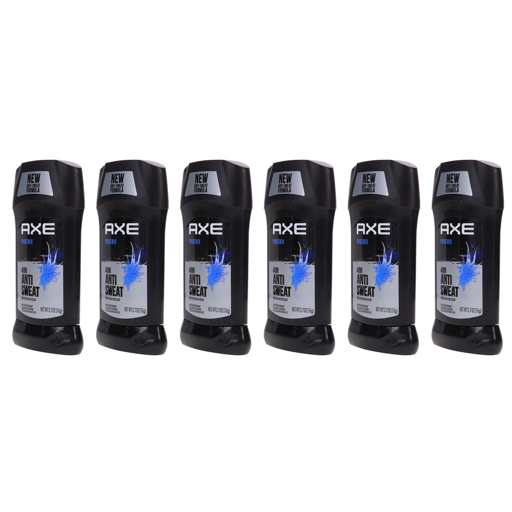 AXE Dry Phoenix six-pack display emphasizing value and extended protection