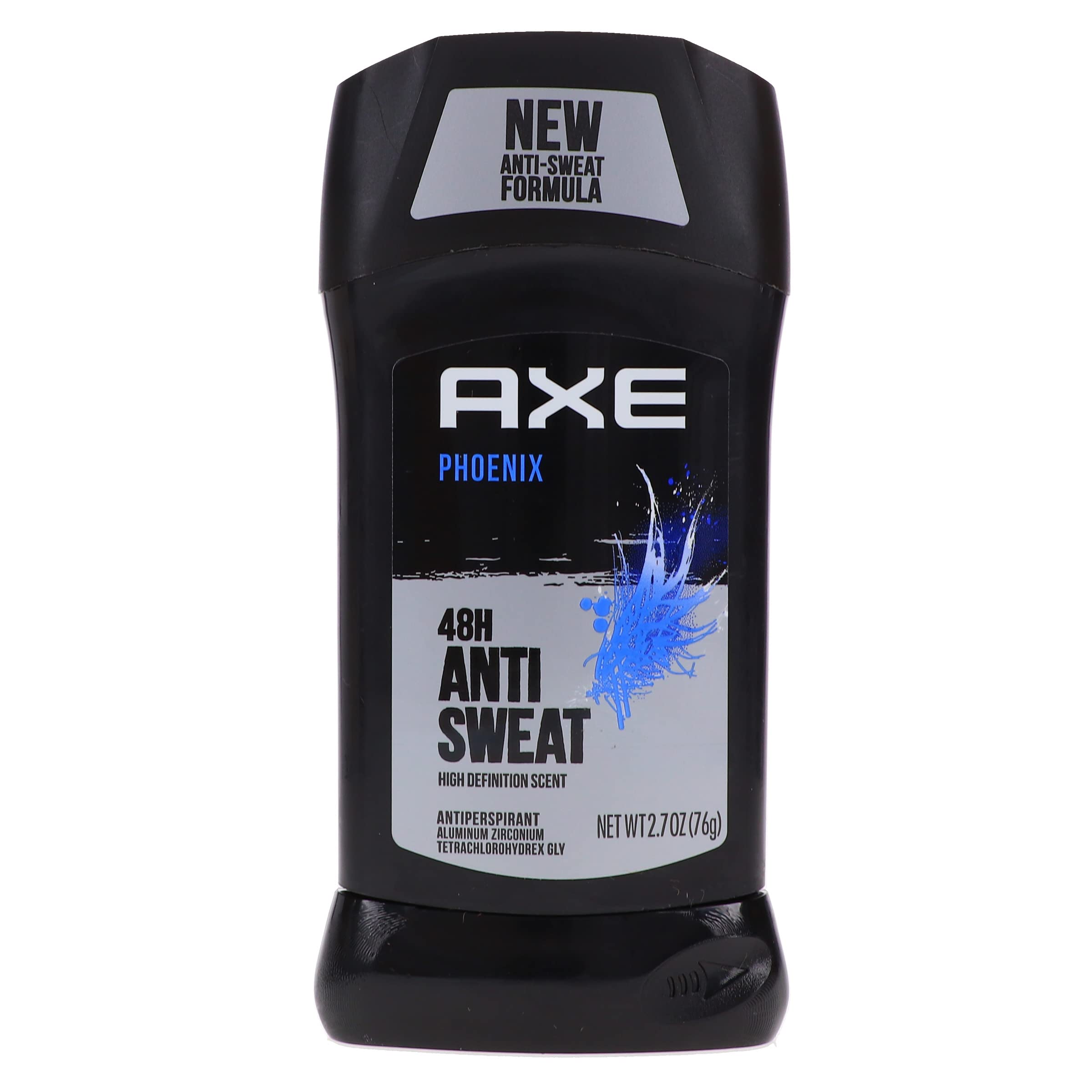 Two-pack AXE Dry Phoenix antiperspirant sticks in packaging.