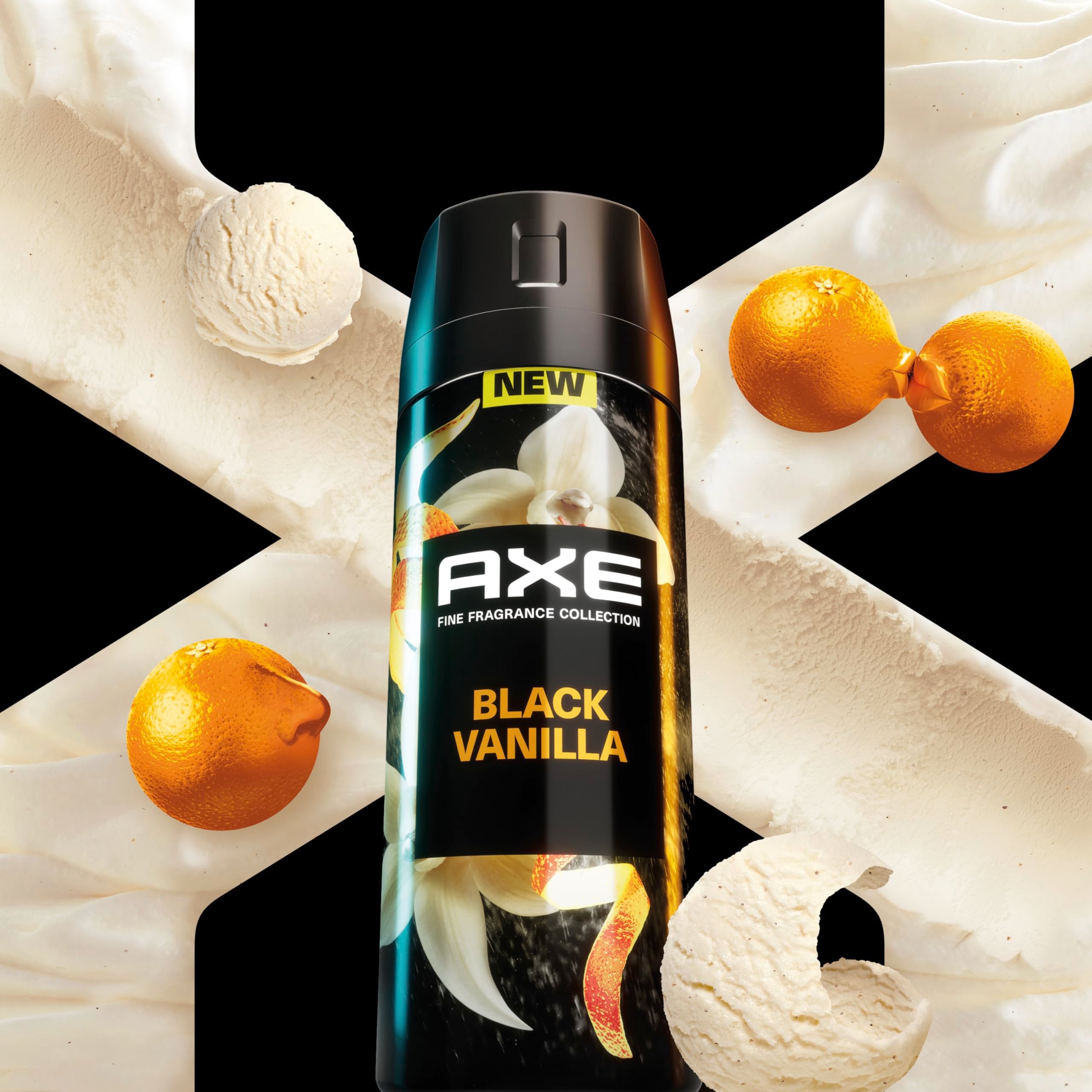 AXE easy-to-use nozzle on a compact spray bottle for quick refreshers.