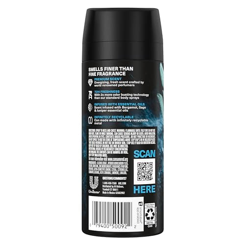 AXE Fine Fragrance Aqua Bergamot 3-pack box highlights premium scent blend