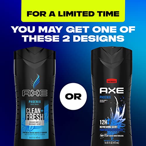 AXE Phoenix bottle mint foam creates a cooling lather for an invigorating cleanse.