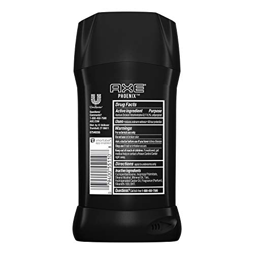 Smooth-glide formula of AXE Phoenix deodorant stick applies invisibly.