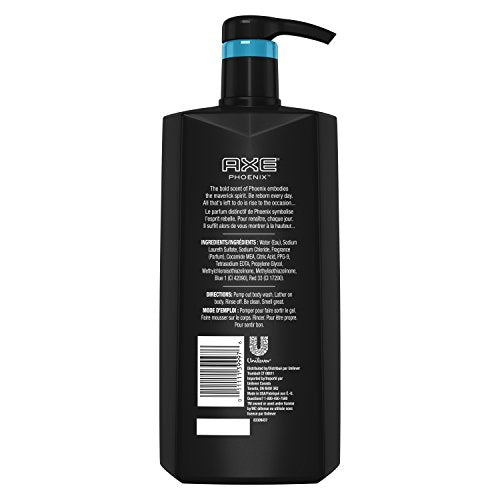 AXE Phoenix foamy lather provides a rich cleansing experience.