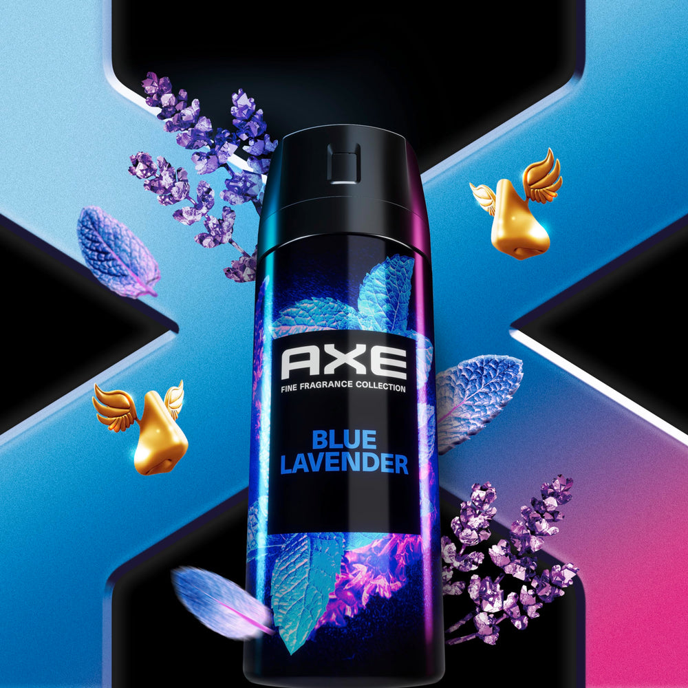 AXE premium perfumers label, suggesting master-crafted fragrance notes.