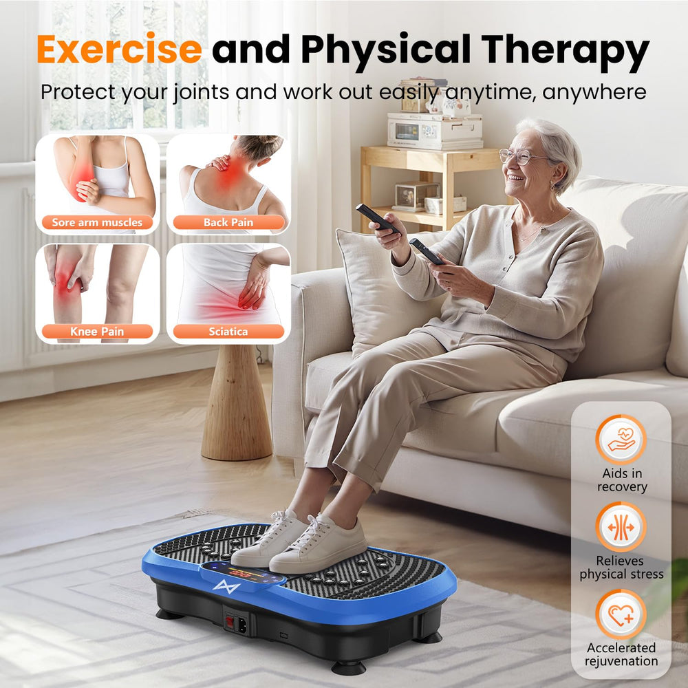 AXV vibration plate anti-slip coating for stable practice on floors.