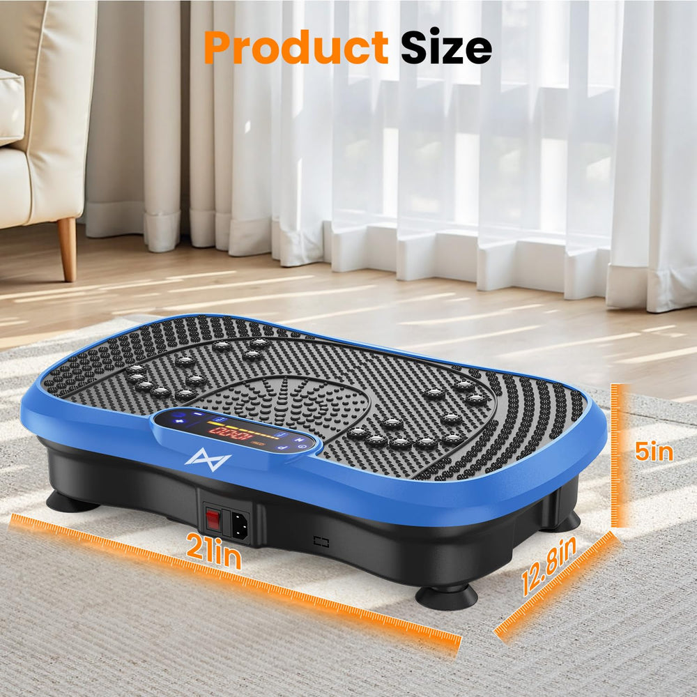 AXV vibration plate compact and easy to store in small spaces.