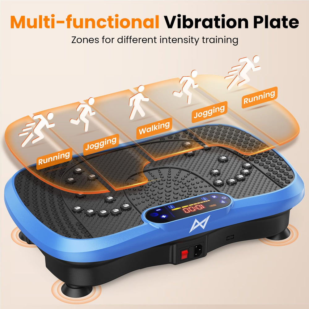 AXV vibration plate ergonomic shell for enhanced durability and comfort.